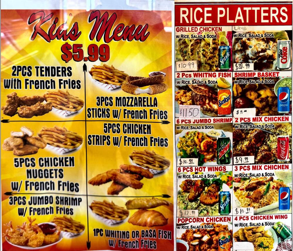 US Fried Chicken & Pizza Menu image 1
